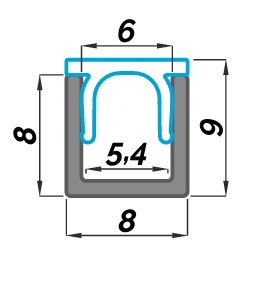 Profilo Alluminio D0A - immagine 3